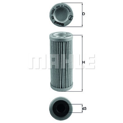 Масляний фільтр двигуна Mahle Original OX1092 ціна, від 6.31 USD
